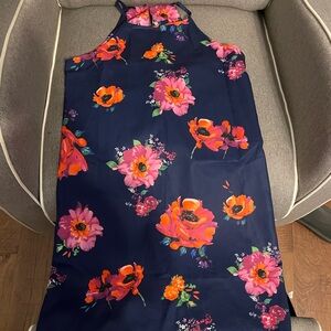 Floral navy dress